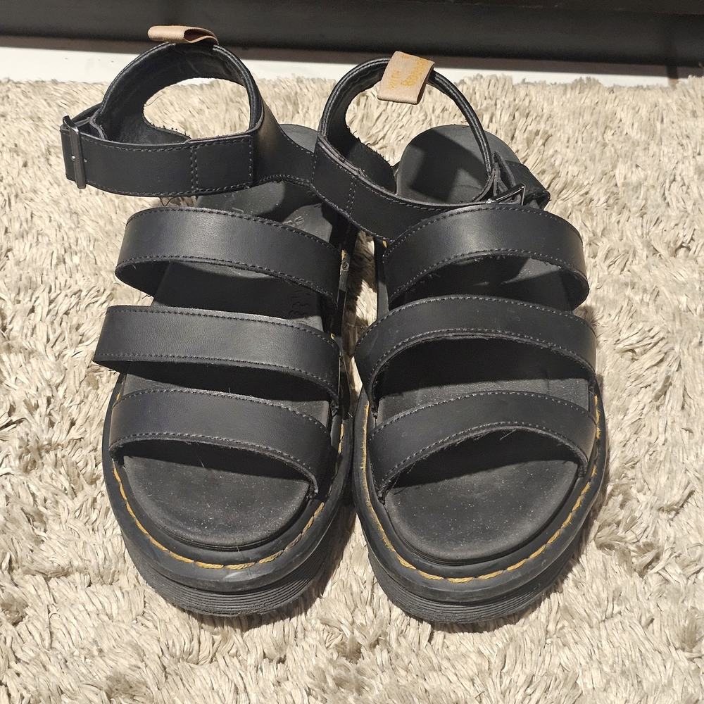 Dr. Martens Blaire Leather Platform Sandals